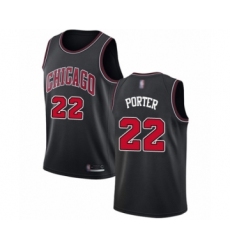 Women's Chicago Bulls #22 Otto Porter Swingman Black Basketball Jersey Statement Edition
