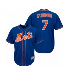 Youth New York Mets #7 Marcus Stroman Authentic Royal Blue Alternate Home Cool Base Baseball Jersey