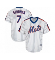 Youth New York Mets #7 Marcus Stroman Authentic White Alternate Cool Base Baseball Jersey