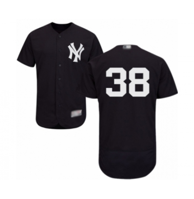 Men's New York Yankees #38 Cameron Maybin Navy Blue Alternate Flex Base Authentic Collection Baseball Jersey