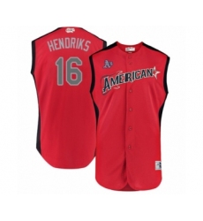 Youth Oakland Athletics #16 Liam Hendriks Authentic Red American League 2019 Baseball All-Star Jersey