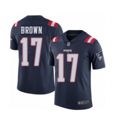 Youth New England Patriots #17 Antonio Brown Limited Navy Blue Rush Vapor Untouchable Football Jersey