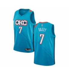 Women's Oklahoma City Thunder #7 Darius Bazley Swingman Turquoise Basketball Jersey - City Edition