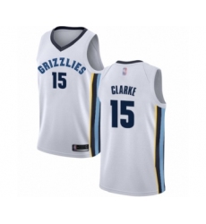Youth Memphis Grizzlies #15 Brandon Clarke Swingman White Basketball Jersey - Association Edition