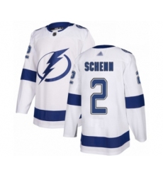 Youth Tampa Bay Lightning #2 Luke Schenn Authentic White Away Hockey Jersey