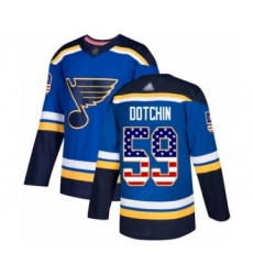 Youth St. Louis Blues #59 Jake Dotchin Authentic Purple Fights Cancer Practice Hockey Jersey