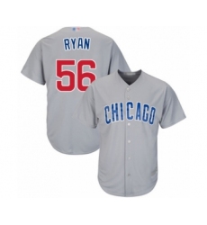 Youth Chicago Cubs #56 Kyle Ryan Authentic Grey Road Cool Base Baseball Player Jersey
