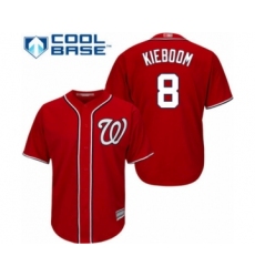 Youth Washington Nationals #8 Carter Kieboom Authentic Red Alternate 1 Cool Base Baseball Player Jersey