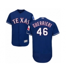 Men's Texas Rangers #46 Taylor Guerrieri Royal Blue Alternate Flex Base Authentic Collection Baseball Player Jersey