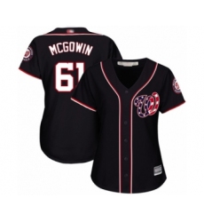 Women's Washington Nationals #61 Kyle McGowin Authentic Navy Blue Alternate 2 Cool Base Baseball Player Jersey