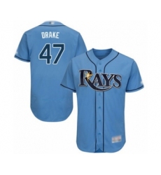 Men's Tampa Bay Rays #47 Oliver Drake Columbia Alternate Flex Base Authentic Collection Baseball Player Jersey