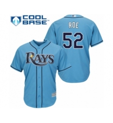 Youth Tampa Bay Rays #52 Chaz Roe Authentic Light Blue Alternate 2 Cool Base Baseball Player Jersey