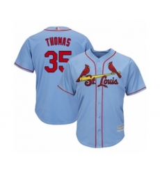 Youth St. Louis Cardinals #35 Lane Thomas Authentic Light Blue Alternate Cool Base Baseball Player Jersey