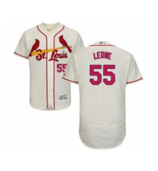 Men's St. Louis Cardinals #55 Dominic Leone Cream Alternate Flex Base Authentic Collection Baseball Player Jersey