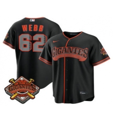 Men's San Francisco Giants #62 Wilkin Ramos Black 2026 Alternate Stadium Stitched Jersey