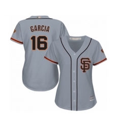 Women's San Francisco Giants #16 Aramis Garcia Authentic Grey Road 2 Cool Base Baseball Player Jersey
