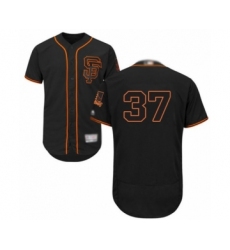 Men's San Francisco Giants #37 Joey Rickard Grey Road Flex Base Authentic Collection Baseball Player Jersey