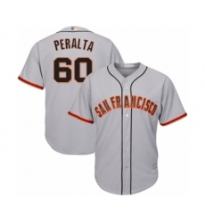 Youth San Francisco Giants #60 Wandy Peralta Authentic Grey Road Cool Base Baseball Player Jersey
