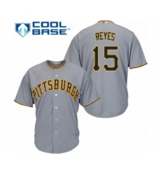 Youth Pittsburgh Pirates #15 Pablo Reyes Authentic Grey Road Cool Base Baseball Player Jersey