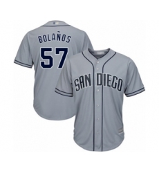 Men's San Diego Padres #57 Ronald Bolanos Brown Alternate Flex Base Authentic Collection Baseball Player Jersey