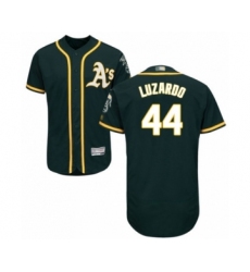 Men's Oakland Athletics #44 Jesus Luzardo Green Alternate Flex Base Authentic Collection Baseball Player Jersey