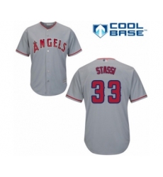 Youth Los Angeles Angels of Anaheim #33 Max Stassi Authentic Grey Road Cool Base Baseball Player Jersey