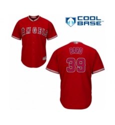 Youth Los Angeles Angels of Anaheim #39 Luke Bard Authentic Red Alternate Cool Base Baseball Player Jersey