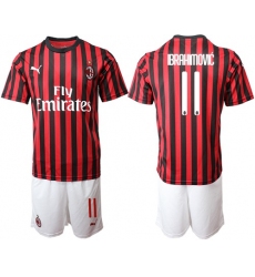 AC Milan #11 Brahimovic Home Soccer Club Jersey