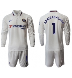Chelsea #1 Arrizabalaga Away Long Sleeves Soccer Club Jersey