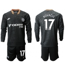 Chelsea #17 Kovacic Third Long Sleeves Soccer Club Jersey