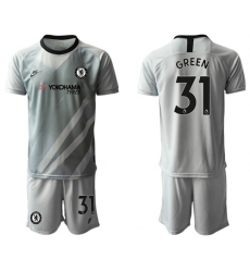 Chelsea #31 Green Grey Goalkeeper Soccer Club Jersey