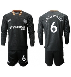 Chelsea #6 Drink Water Third Long Sleeves Soccer Club Jersey
