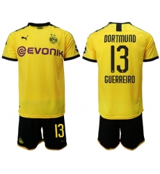 Dortmund #13 Guerreiro Home Soccer Club Jersey