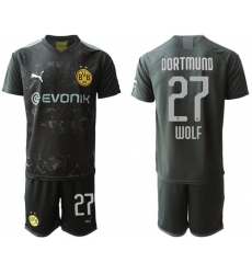 Dortmund #27 Wolf Away Soccer Club Jersey
