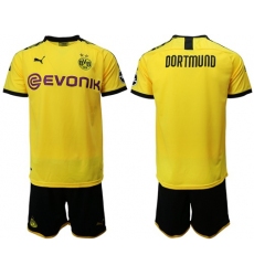 Dortmund Blank Home Soccer Club Jersey