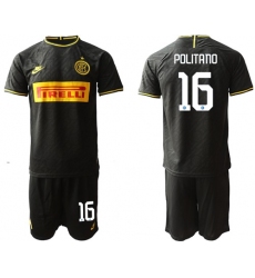 Inter Milan #16 Politano Third Soccer Club Jersey
