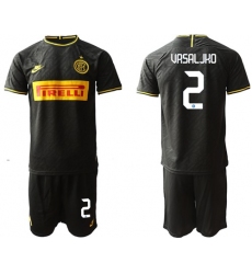 Inter Milan #2 Vrsaljko Third Soccer Club Jersey