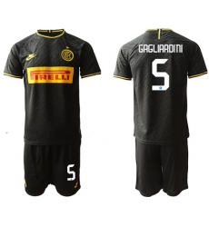 Inter Milan #5 Gagliardini Third Soccer Club Jersey