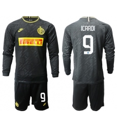 Inter Milan #9 Icardi Third Long Sleeves Soccer Club Jersey