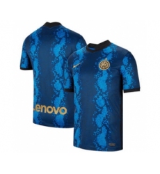 Men's Inter Milan 2021-22 Blue Home Soccer Jersey