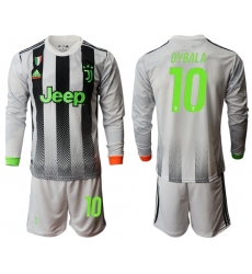 Juventus #10 Dybala Joint Long Sleeves Soccer Club Jersey