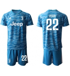 Juventus #22 Perin Light Blue Soccer Club Jersey