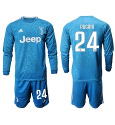 Juventus #24 Rugani Third Long Sleeves Soccer Club Jersey