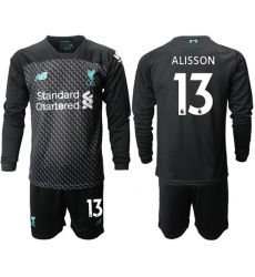Liverpool #13 Alisson Third Long Sleeves Soccer Club Jersey