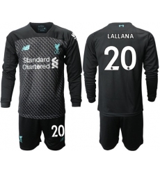 Liverpool #20 Lallana Third Long Sleeves Soccer Club Jersey