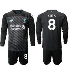 Liverpool #8 Keita Third Long Sleeves Soccer Club Jersey