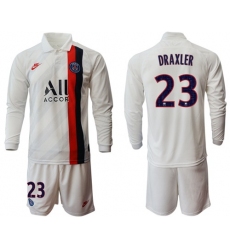 Paris Saint-Germain #23 Draxler Away Long Sleeves Soccer Club Jersey