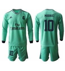 Real Madrid #10 Modric Third Long Sleeves Soccer Club Jersey