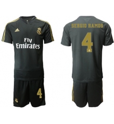 Real Madrid #4 Sergio Ramos Third Long Sleeves Soccer Club Jersey