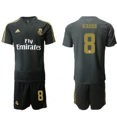 Real Madrid #8 Kroos Black Training Soccer Club Jersey